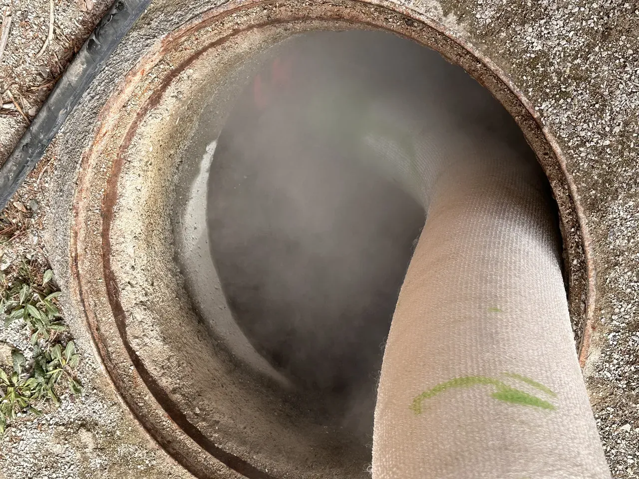 Envoi gaine avec vapeur — ARC Assainissement